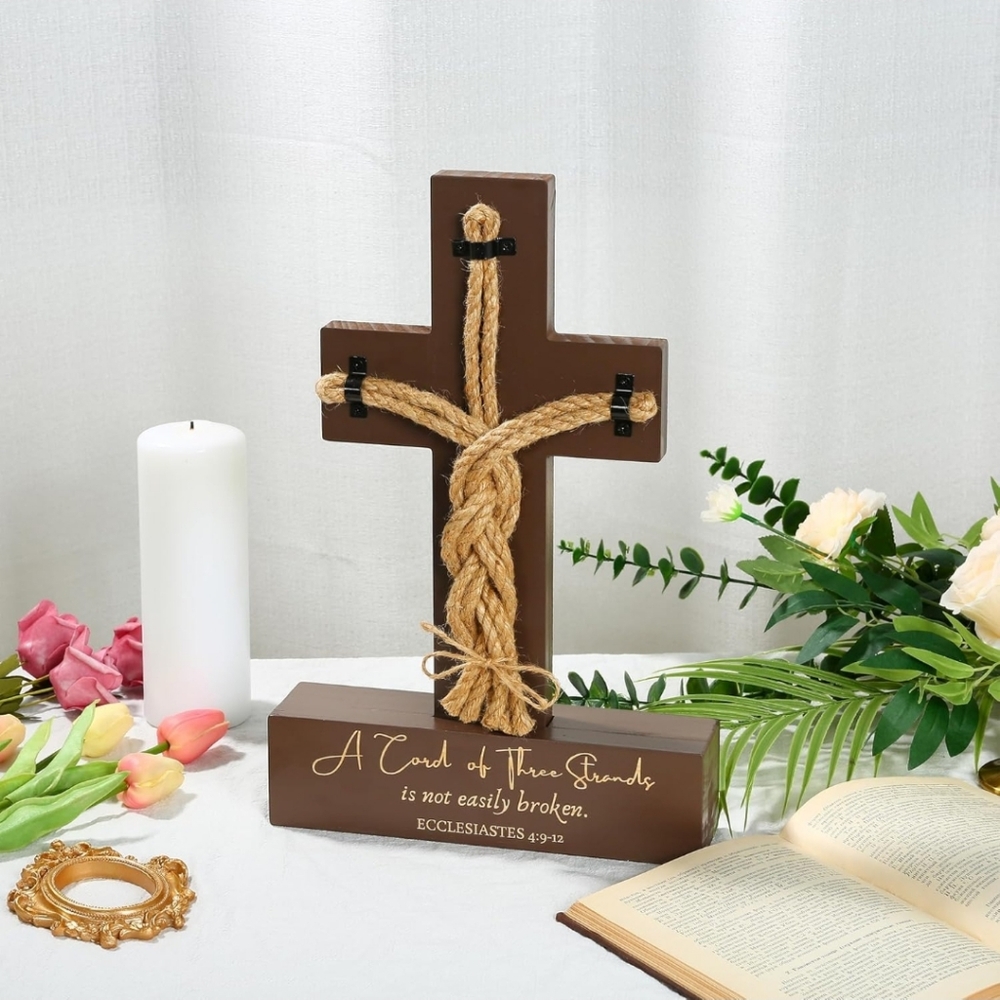 Cord of Three Strands Wedding Ceremony Cross